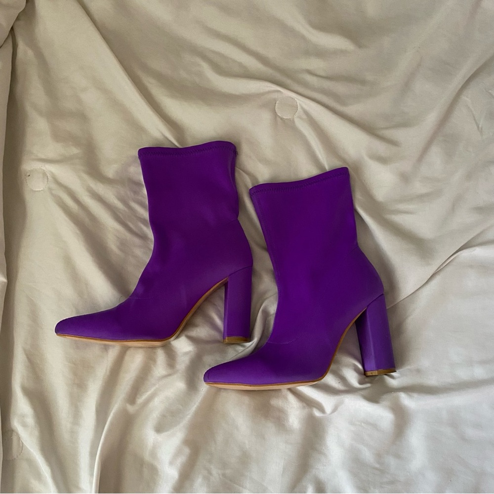 Purple Anke Booties
